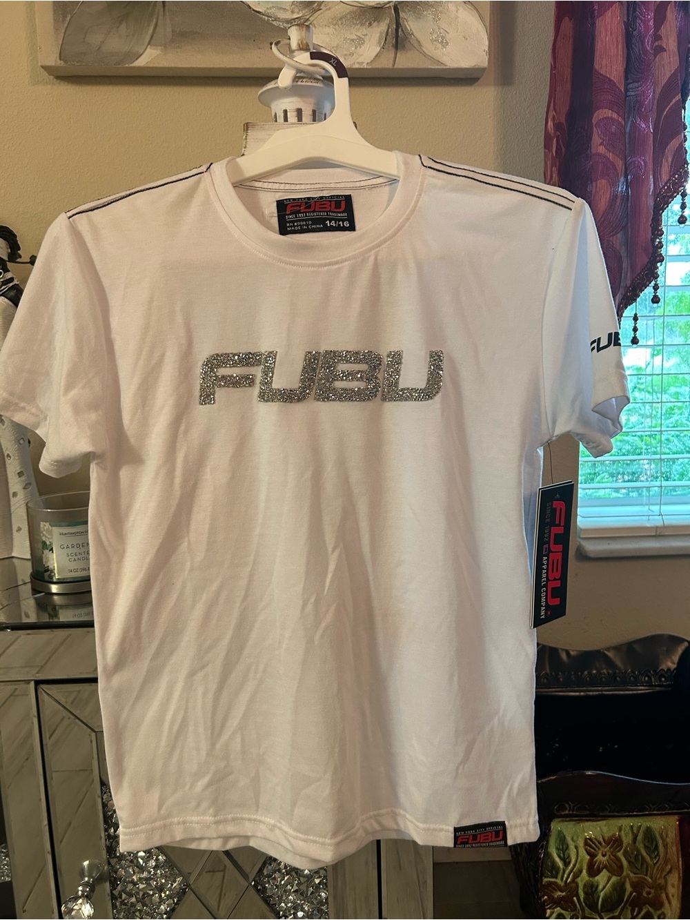 FUBU girls White Logo T-Shirt